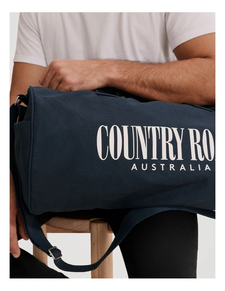 Organically Grown Cotton Heritage Duffle Bag in Navy