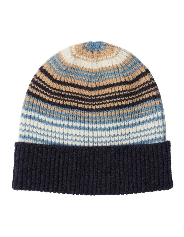 Otway Cuff Beanie in Dark Navy