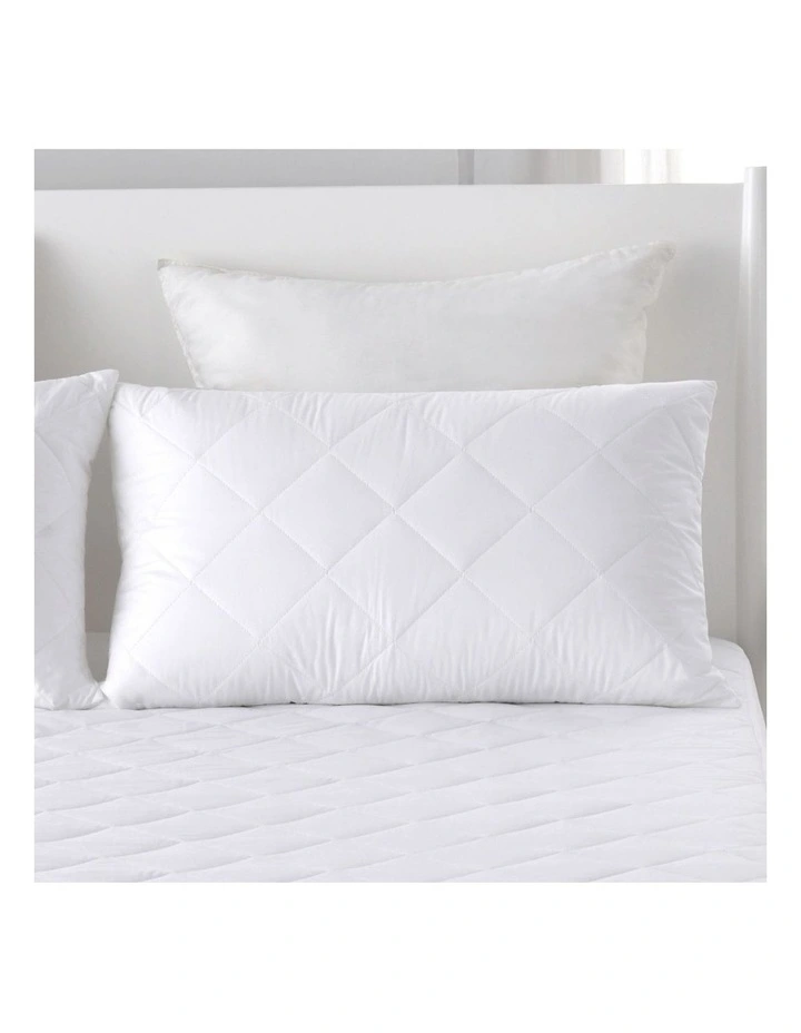 Cotton Cover Pillow Protector Standard 48x73cm 2 Pack in White