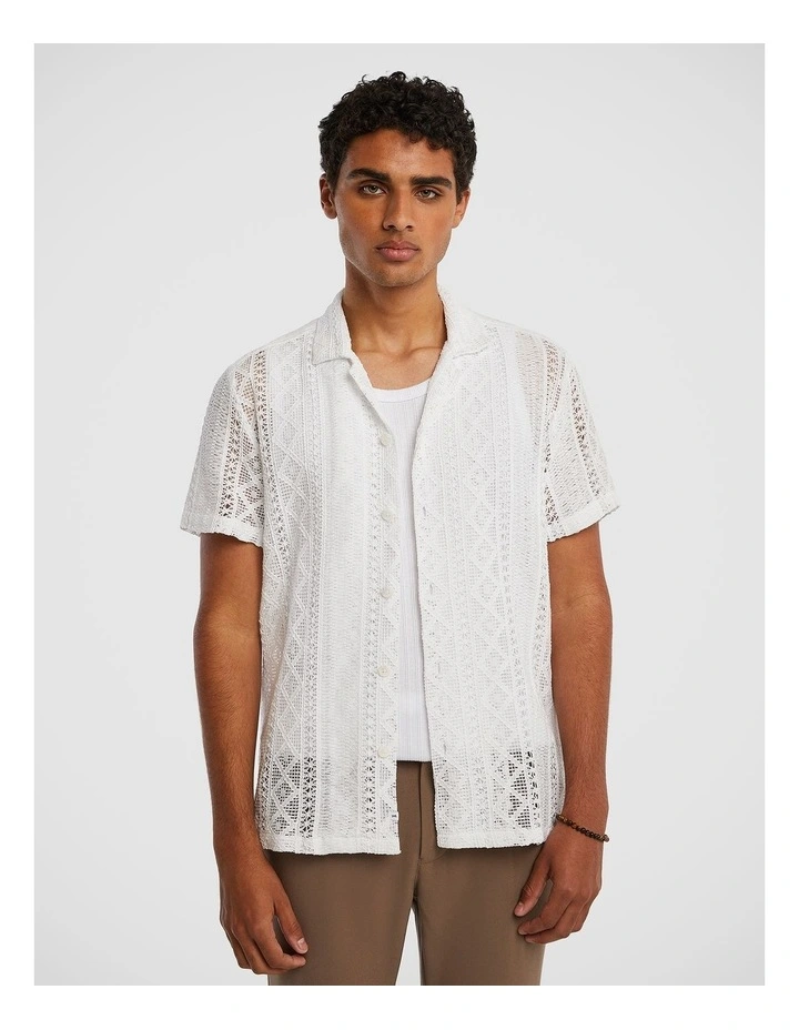 Nereda Crochet Shirt in White