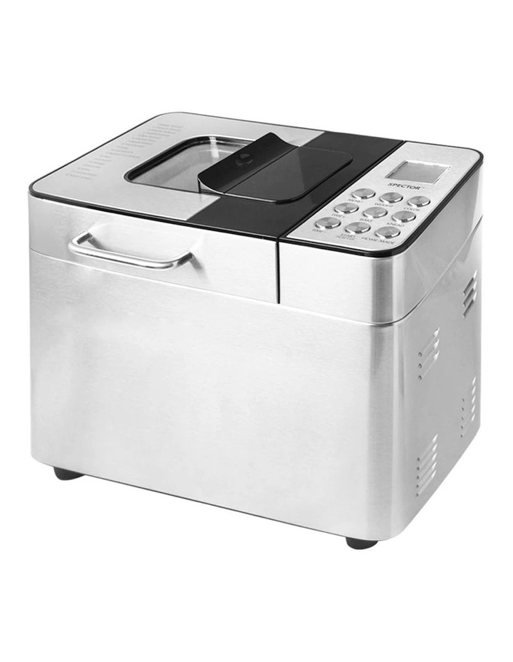 Multi-fuction Non Stick Healthy Mixer Scheduled Bread Maker Machine in Silver