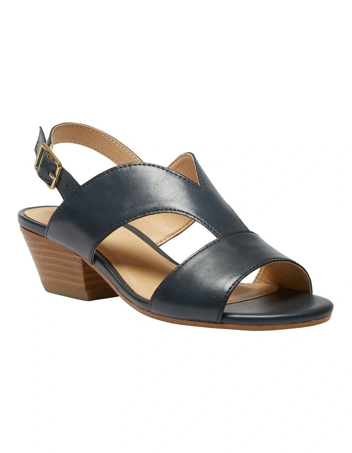 Valetta Sandals in Navy Leather