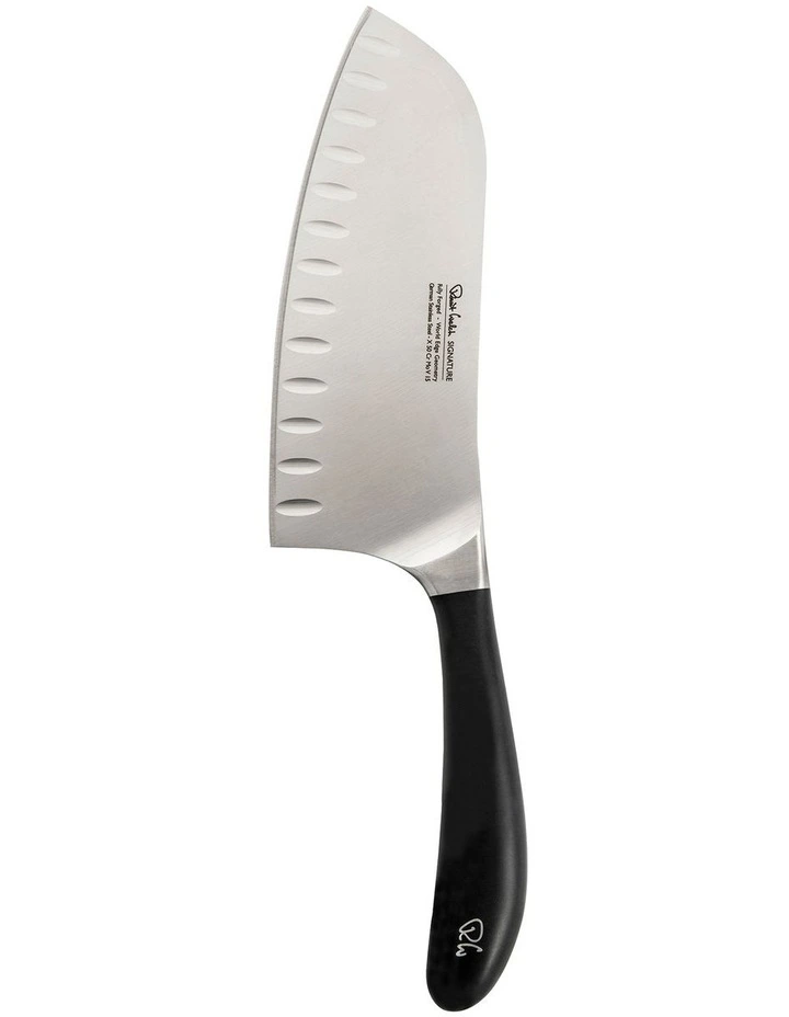 Signature Deep Santoku Knife 17cm Silver/Black