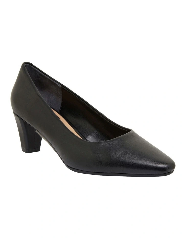 Aiken Black Glove Heeled Shoes