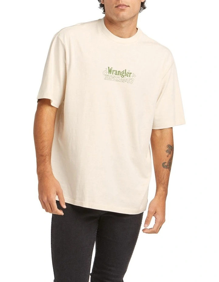 Shroom Fields Slacker Tee in Ecru