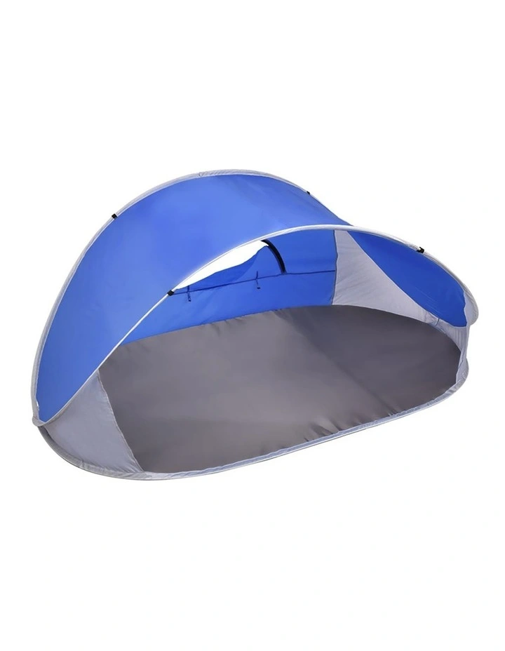 Portable 4 Person Pop Up Camping Beach Tent in Blue