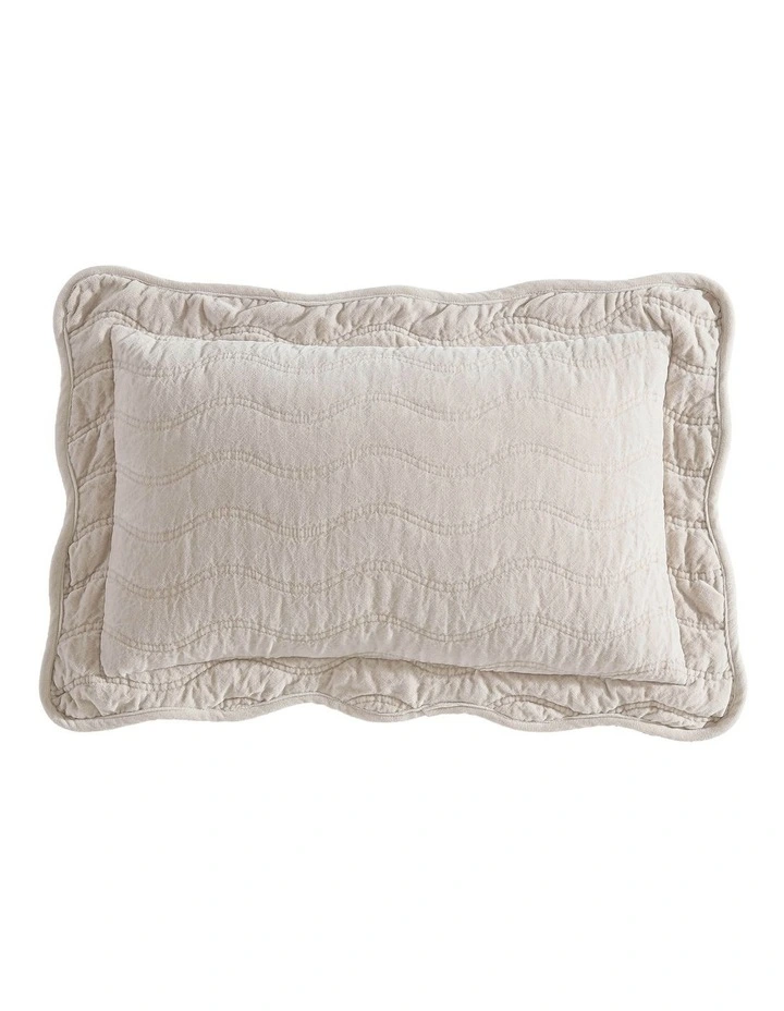 Indiana Sham Pair Pillowcase in Stone