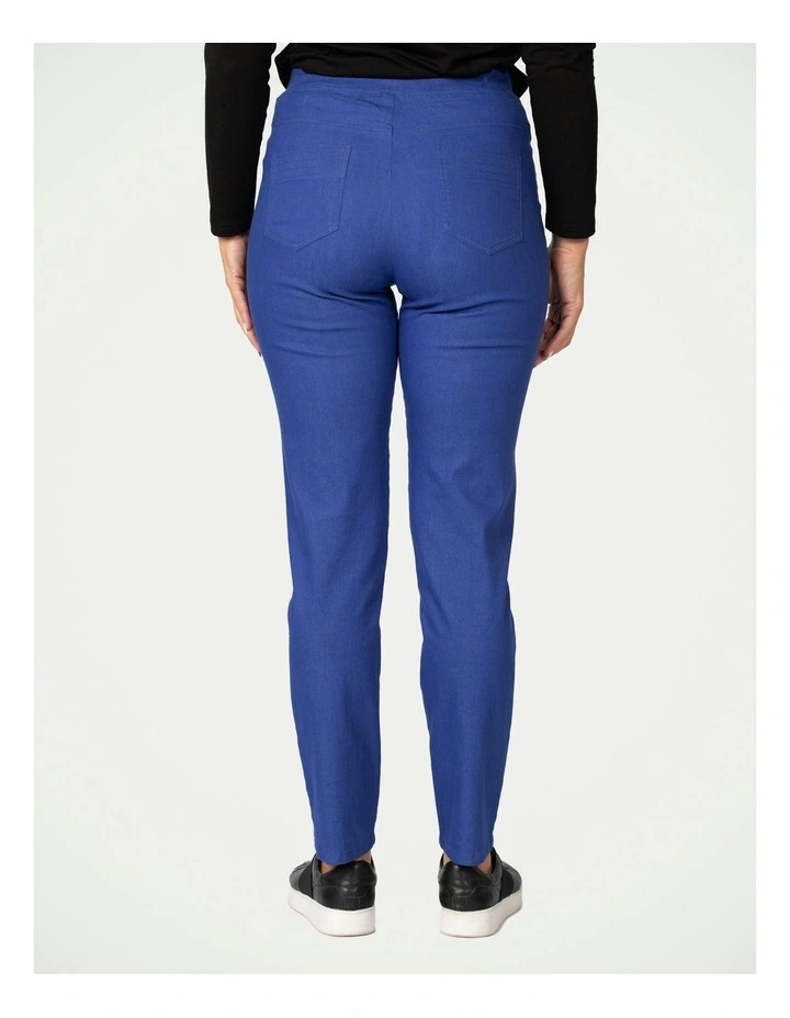 Suzy Stretch Long Pull On Jeans in Blue
