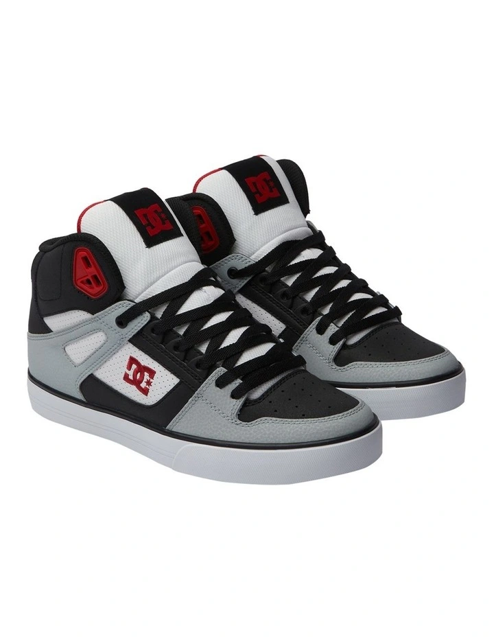 Pure High Top Shoes in Black/Grey/Red