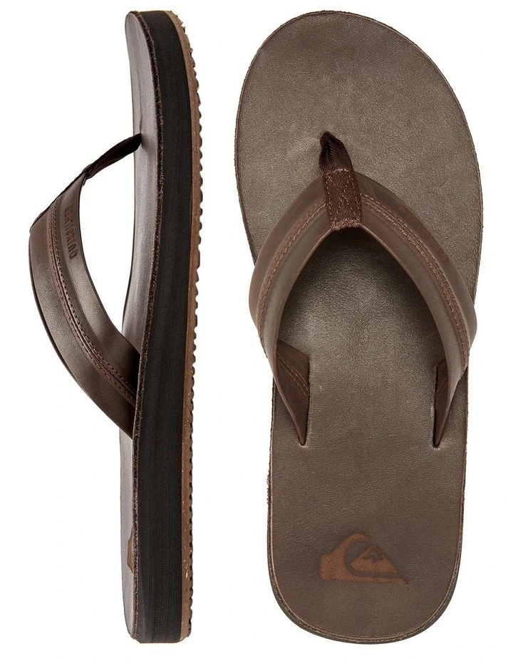 MENS CARVER NATURAL LEATHER SANDALS