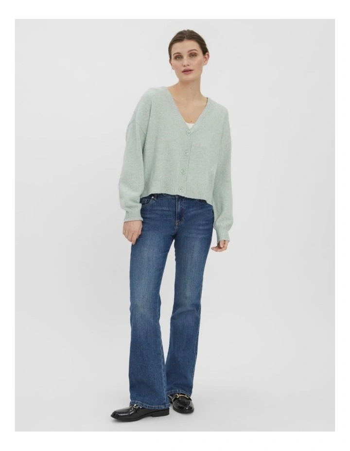 Doffy V-Neck Cardigan in Blue