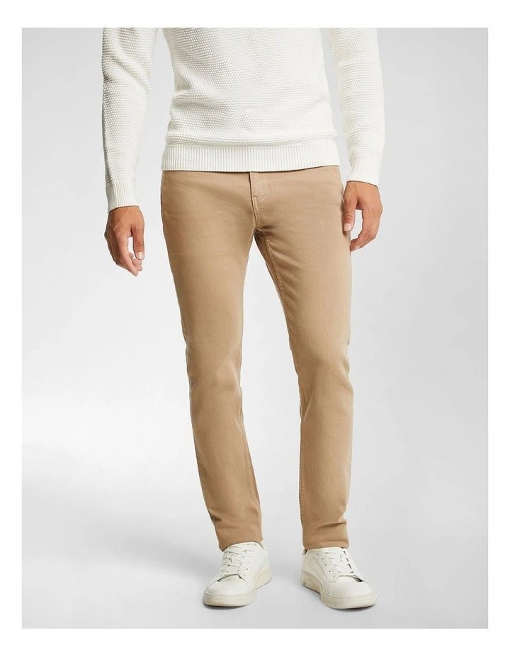 Bono Slim Jean in Tan Brown