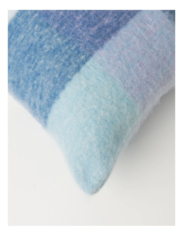 Mohair Check Cushion in Multi