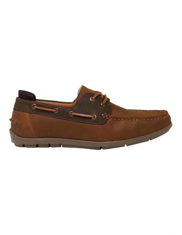 Flood Boat Leather Shoes in Tan Wild/Brown Wild