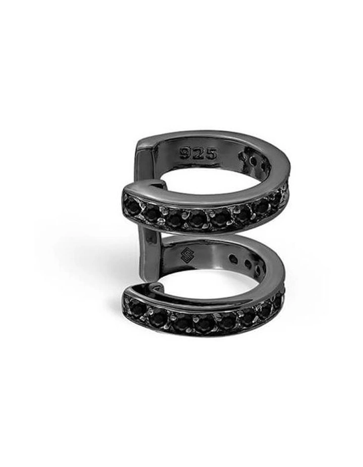 Edge Duo Ear Cuff in Black