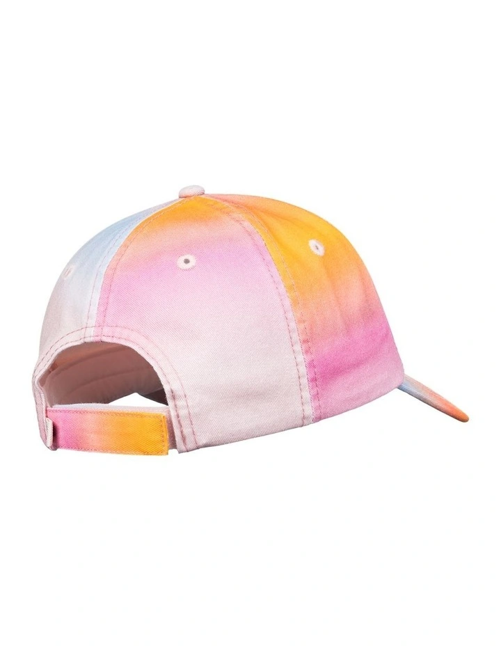 Toadstool Printed Baseball Cap in Pink Sunbean