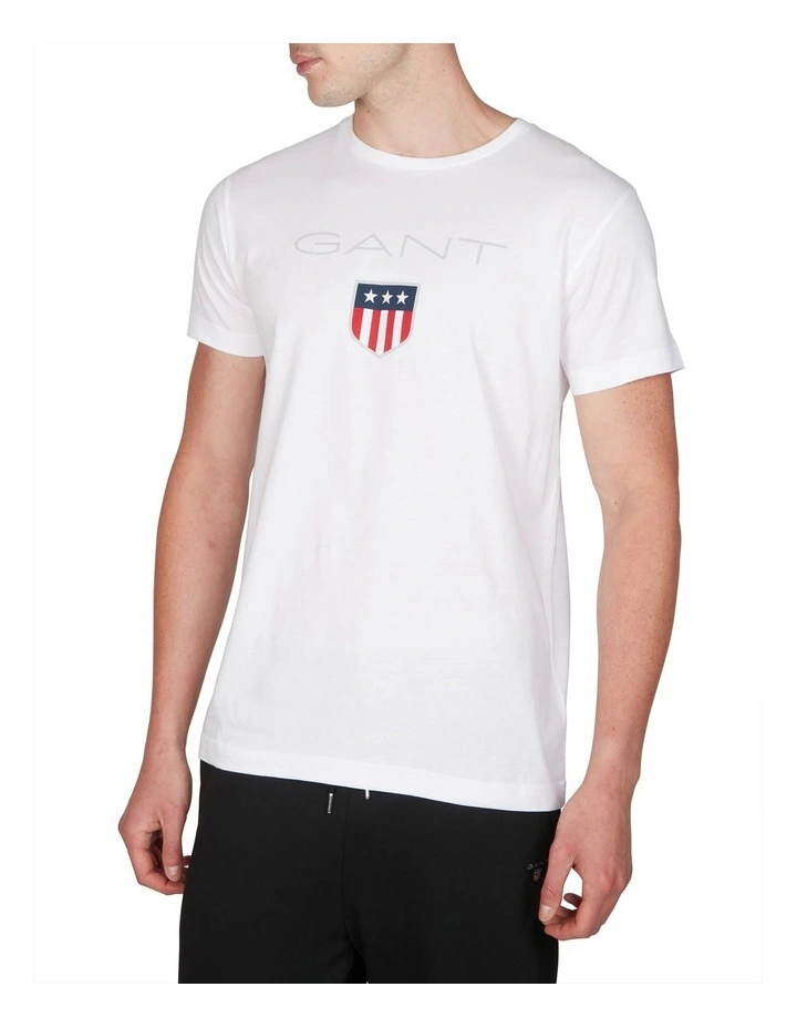 Shield Short Sleeve TShirt in White