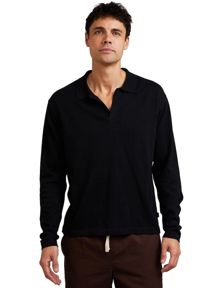 Marlo Long Sleeve Knit in Black