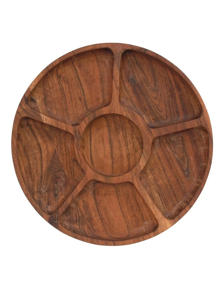 Gibson Round Divider Tray 35x3cm in Natural