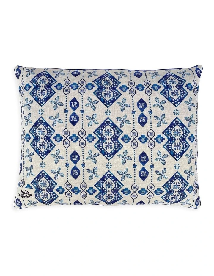 Noosa Nights Large Dog Bed in Blue