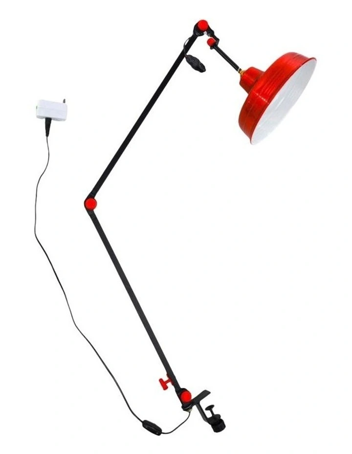 Carrom Lamp in Red