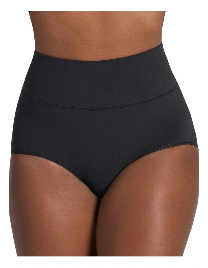 High-Waisted Classic Shaping Tummy Control Brief in Black
