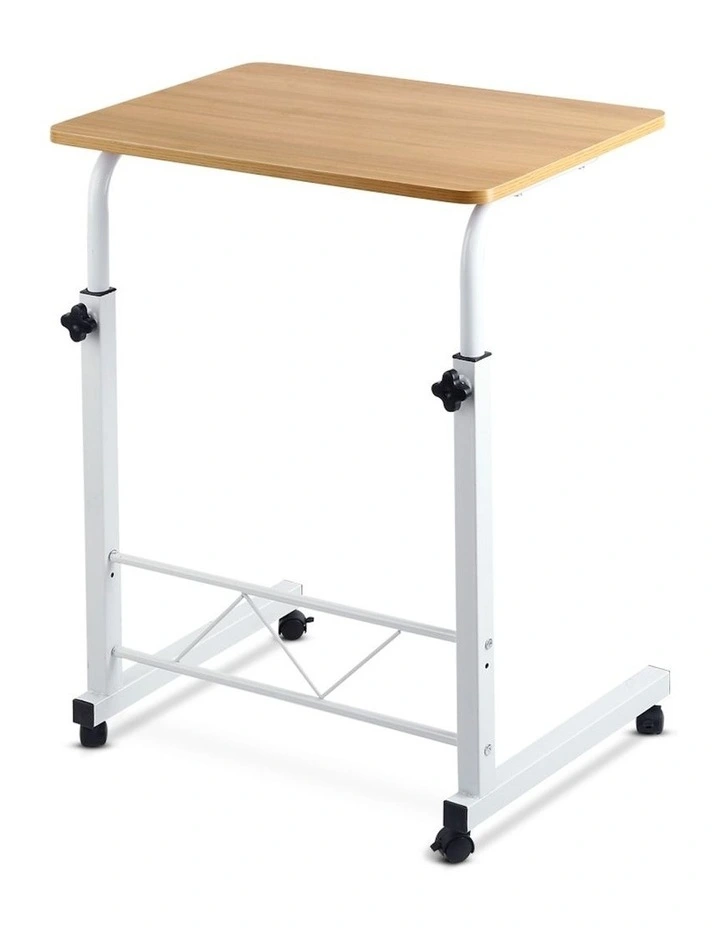 Artiss Laptop Desk Table Adjustable 60CM in Light Wood