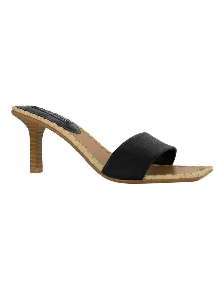 Mollie I Heeled Mules in Black