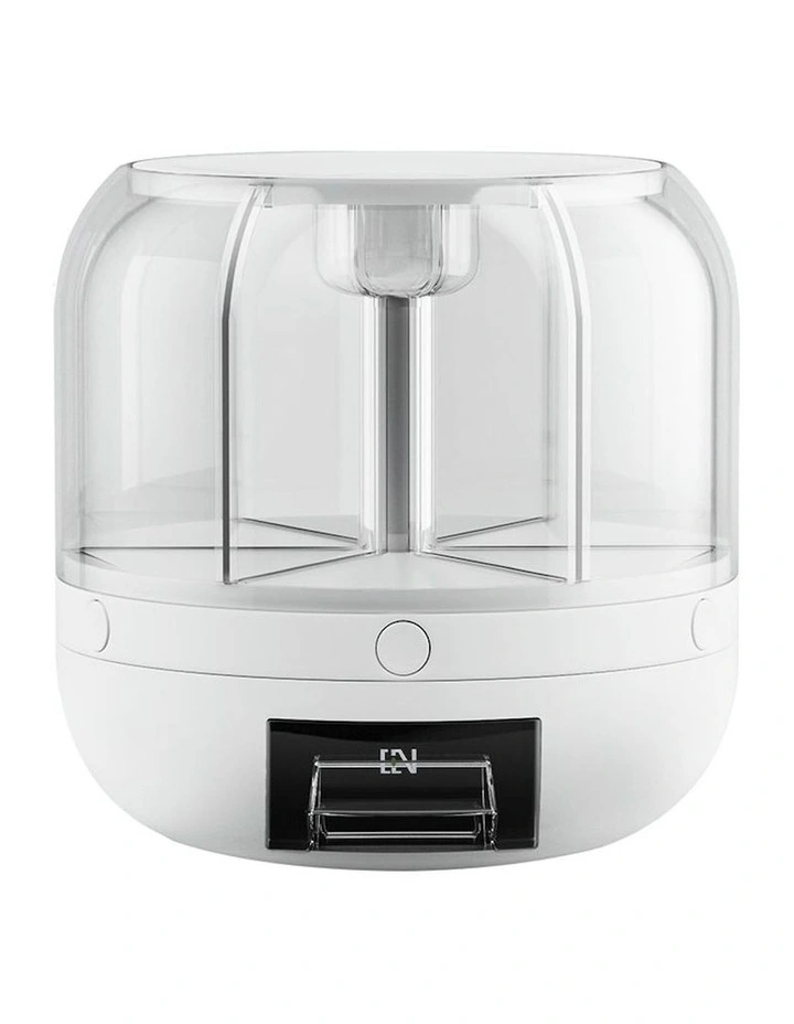 6 in 1 Cereal Dispenser Grain Container 10kg in White
