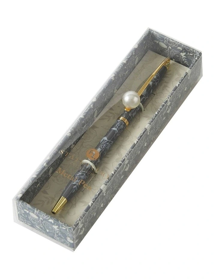 14cm Metal Pen with Gift Box in Noir