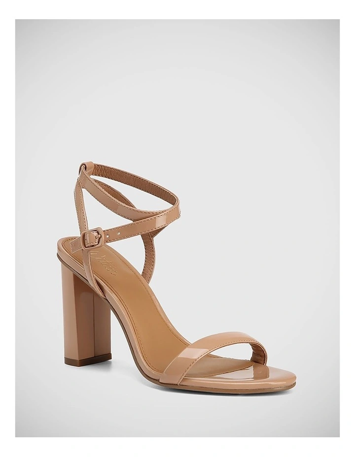 Raven Patent Leather Sandal in Tan