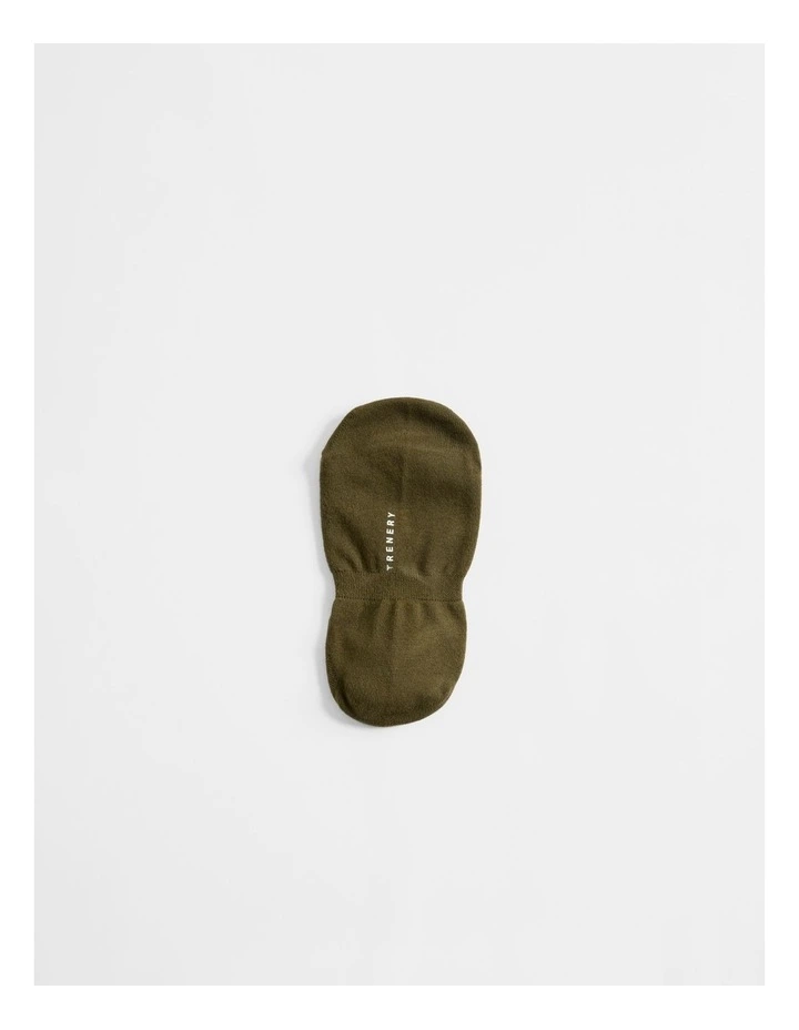 Classic No Show Sock in Olive Green