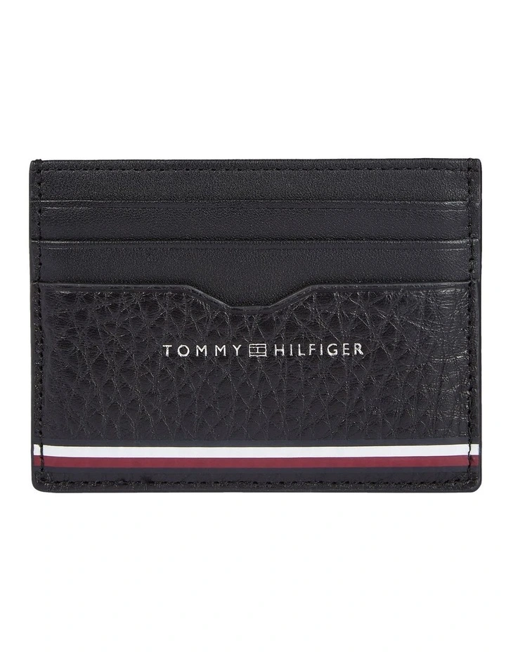 Leather Credit Card Holder in Black