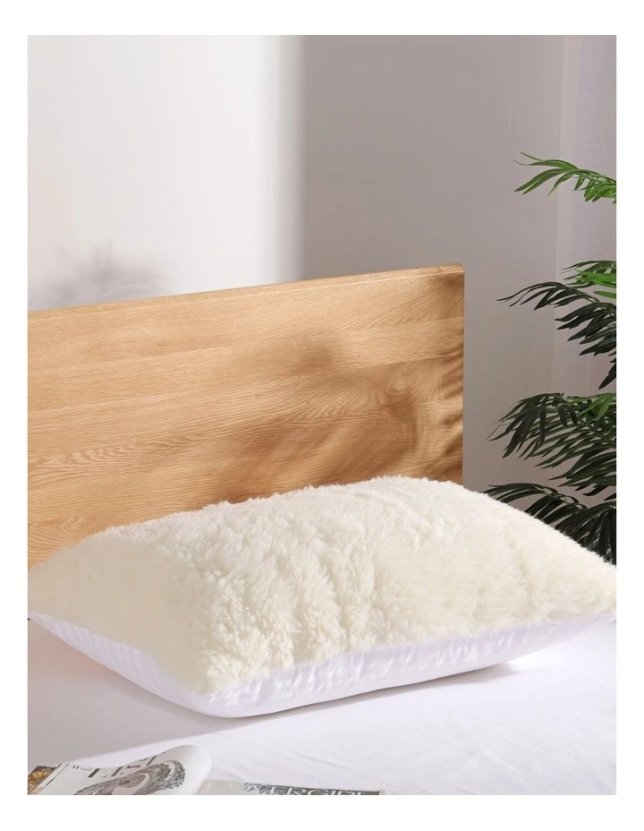 Wool Pillow Protector in Natural