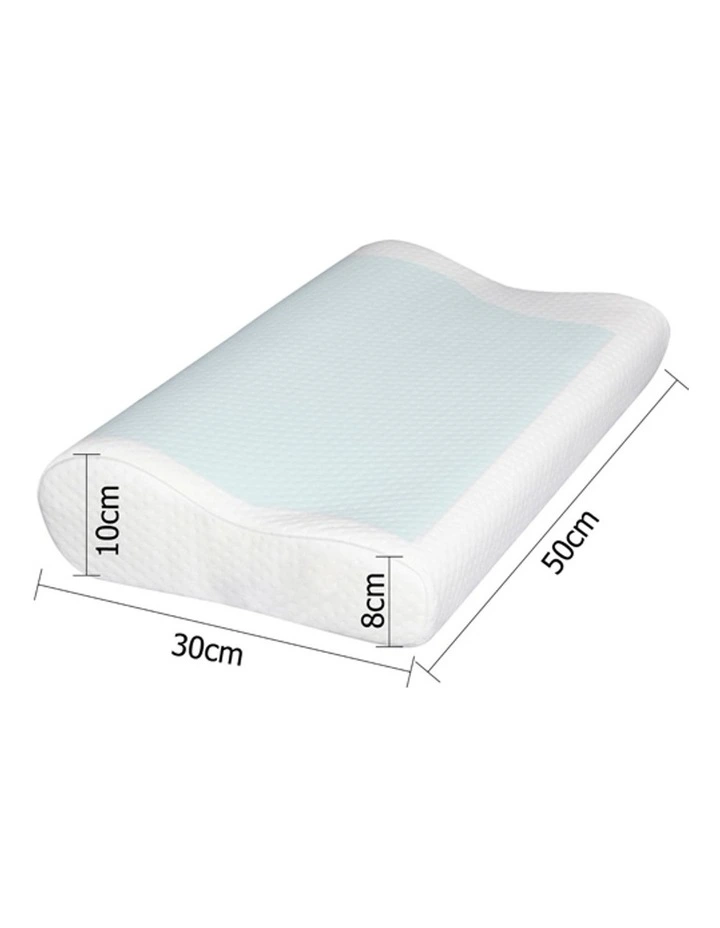 Set of 2 Cool Gell Memory Foam Pillows