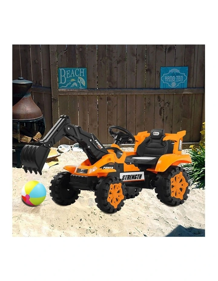 Ride On Excavator Orange