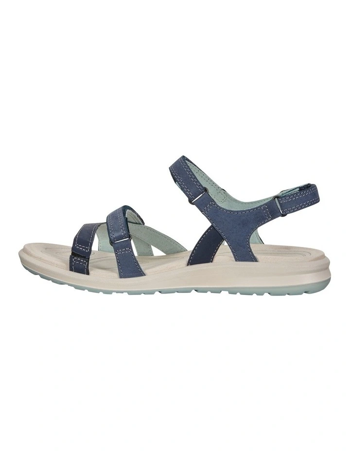 Cruise II Leather Sandal in Blue