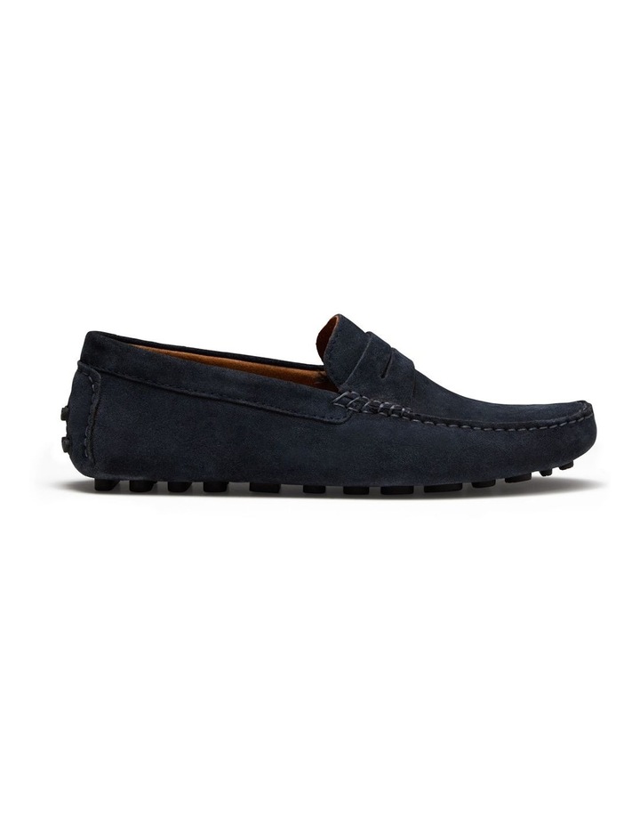Carney Suede Driving Shoes in Navy