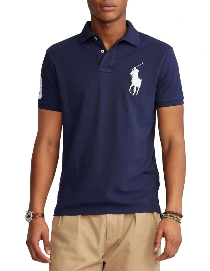 Custom Slim Fit Mesh Polo