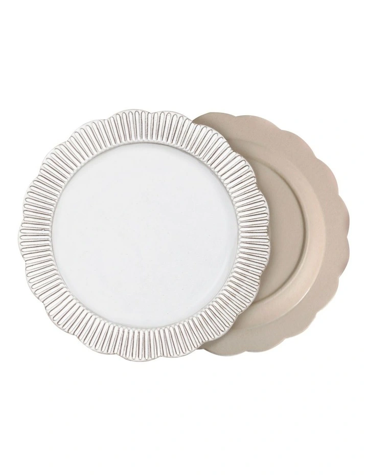 Dessert Story Side Plate 2 Pack in White Opaque