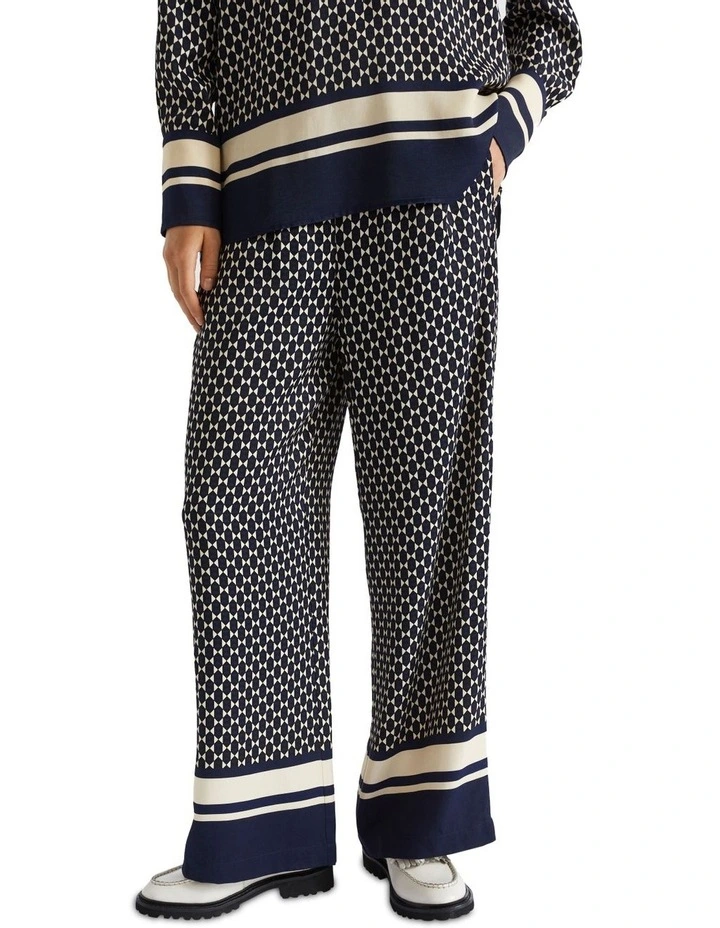 Diamond Geo Pant in Blue Multi