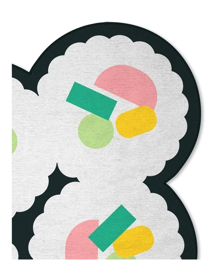 Sushi Washable Chenille Rug in Multi