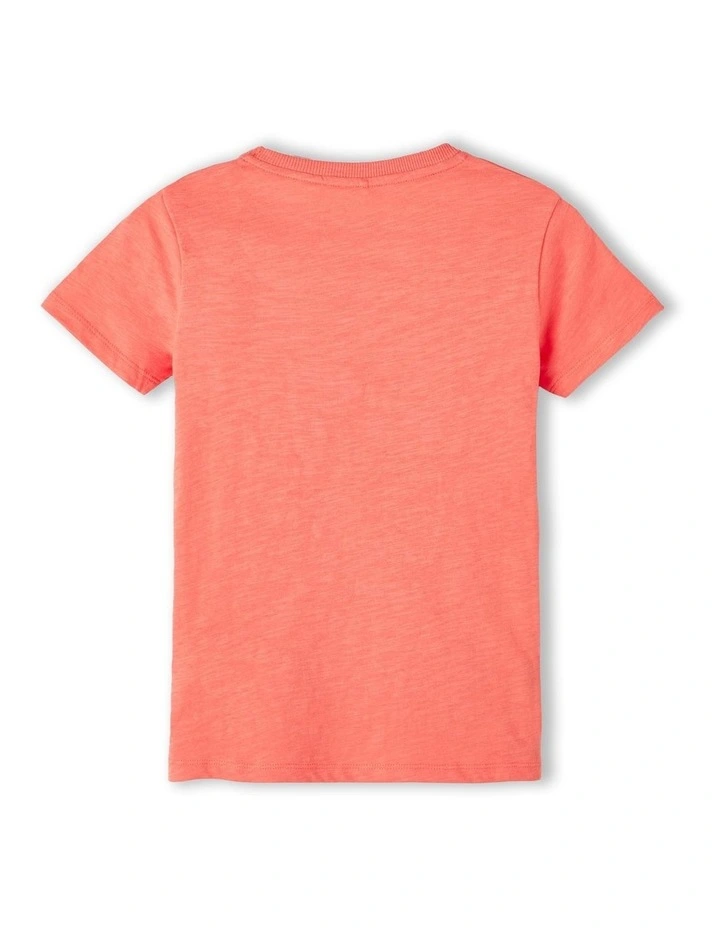Flaska T-shirt in Coral