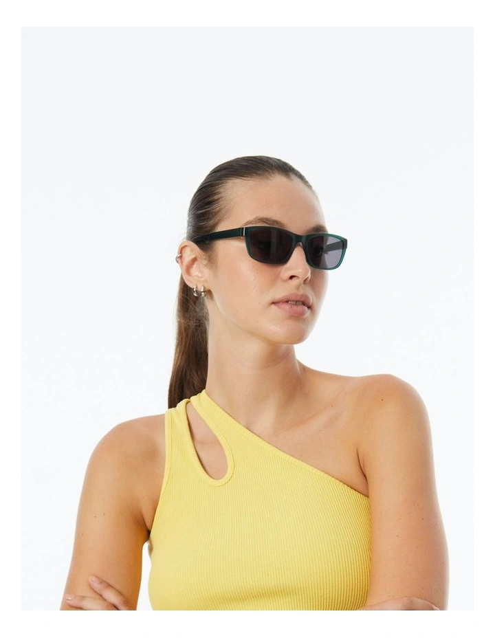 Sunglasses with Polarised Grey Lenses in Green