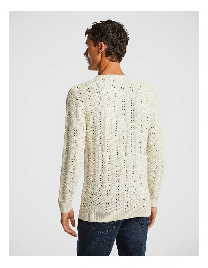Jasper Knit Sweater in White