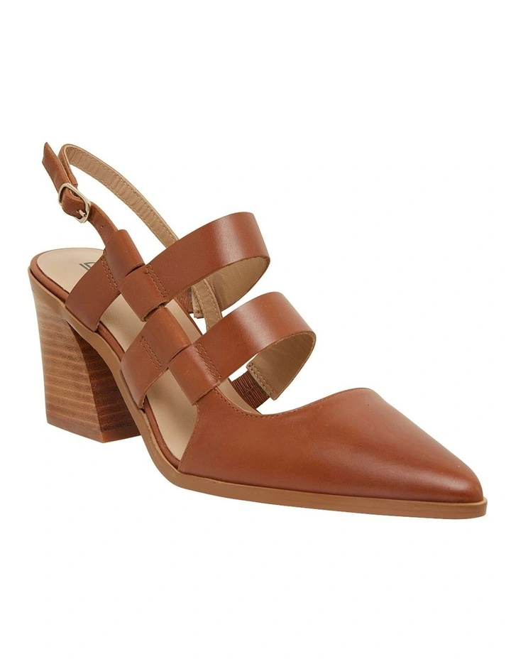 Gloria Cognac Glove Heeled Shoes