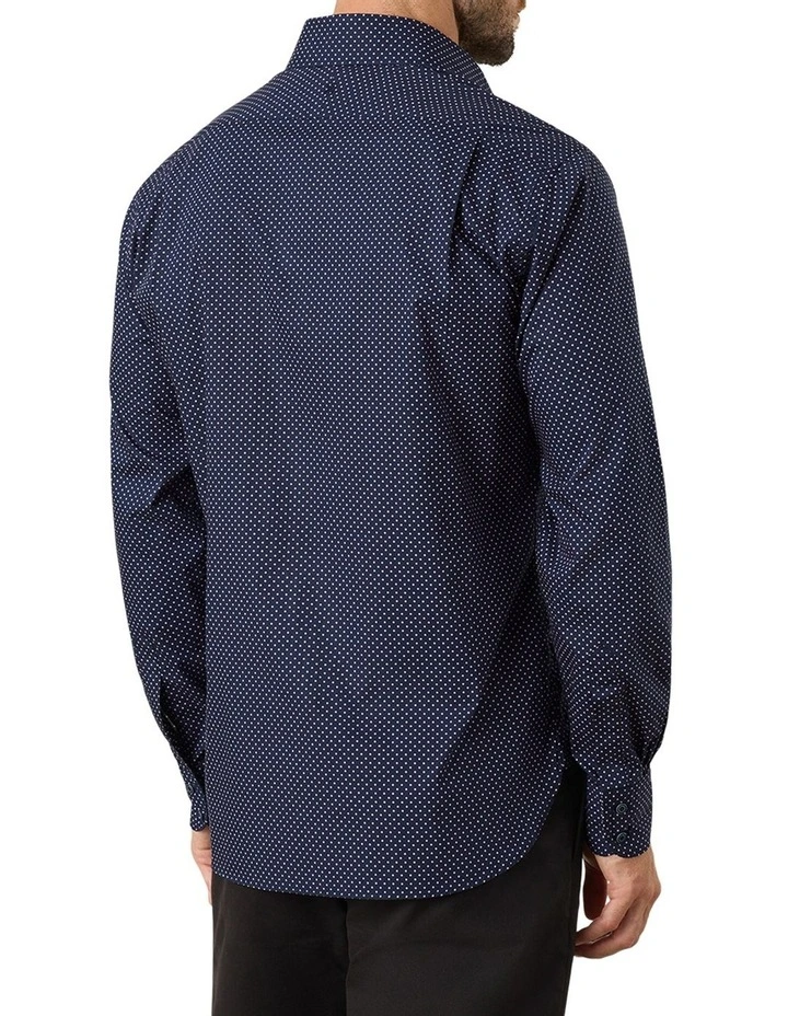 Mackney Polka Dot Shirt in Navy