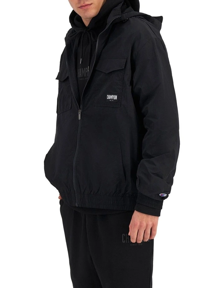 Rochester Nylon Jacket in Black