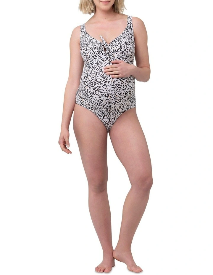 Pebbles Tie Front One Piece in Multi