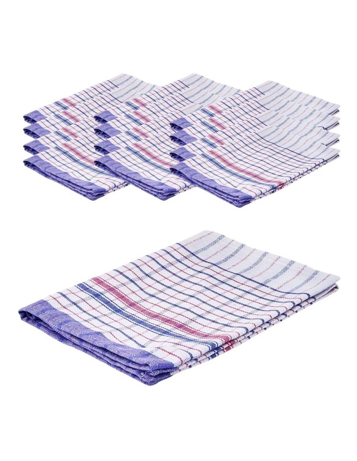 Jumbo Cotton Tea Towel 12 Pieces 90cm x 63cm in Multicolor